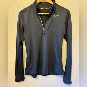 Nike Element Black Half-Zip Running Shirt